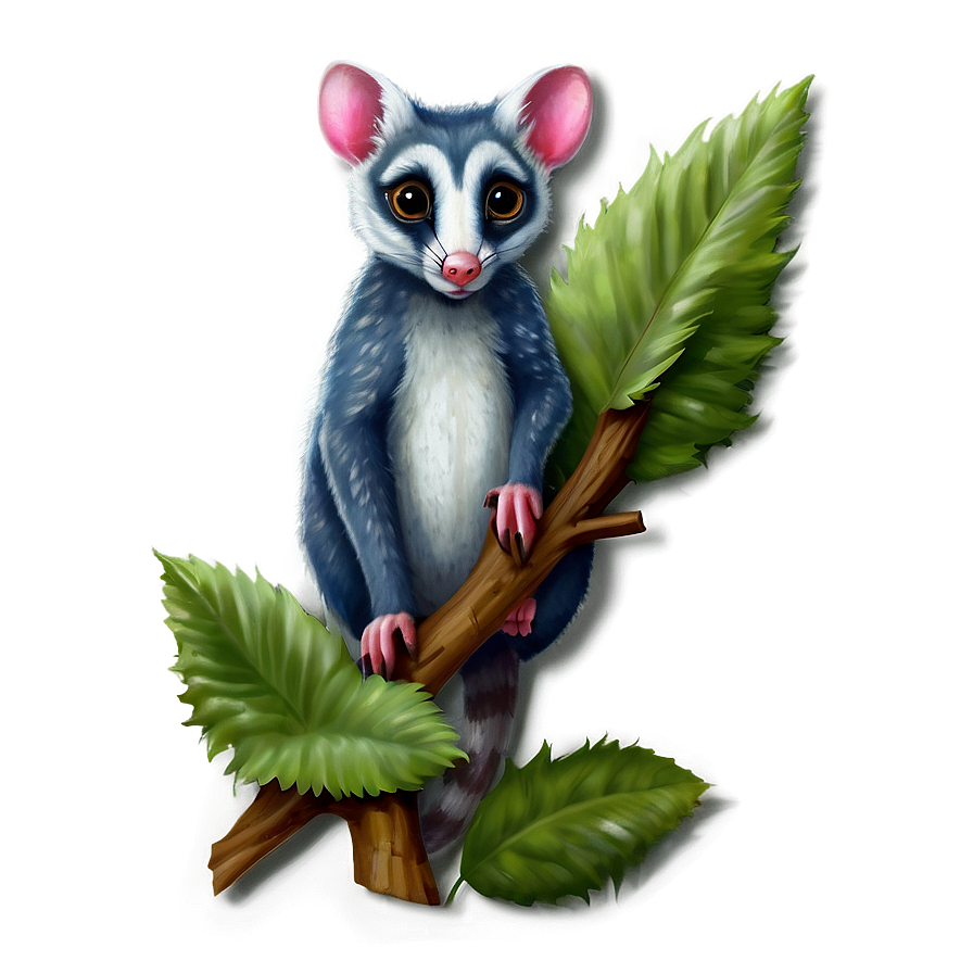 Curious Possum Artwork Png Etq40 PNG image