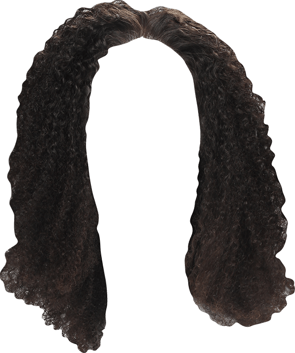 Curly Black Hair Arch PNG image