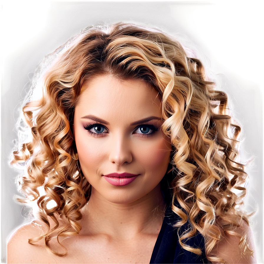 Curly Blond Hair Png 75 PNG image