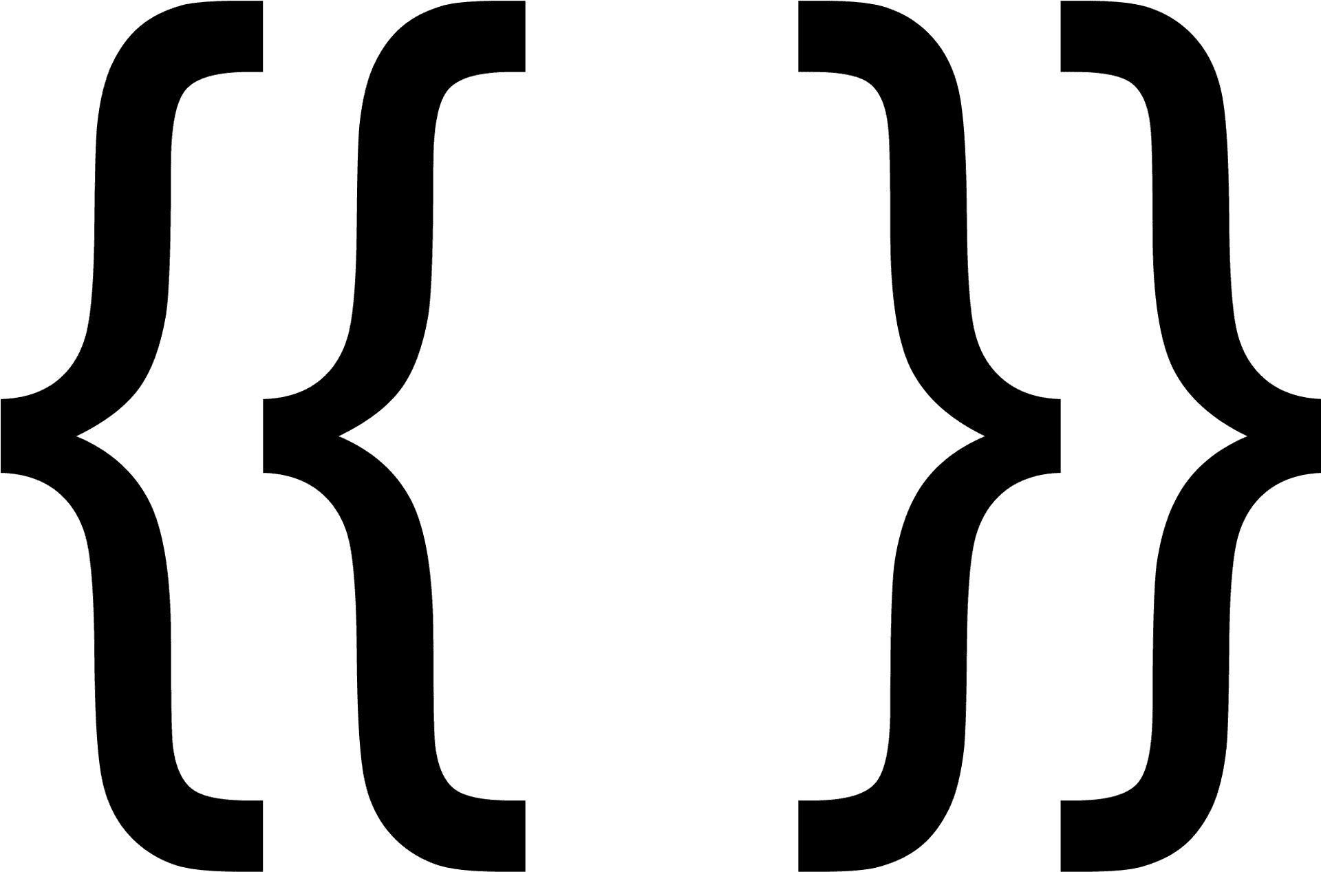 Curly Bracket Programming Symbol PNG image
