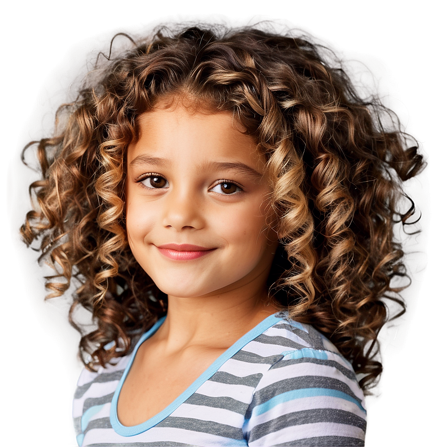 Curly Girl Hair Png Ine83 PNG image