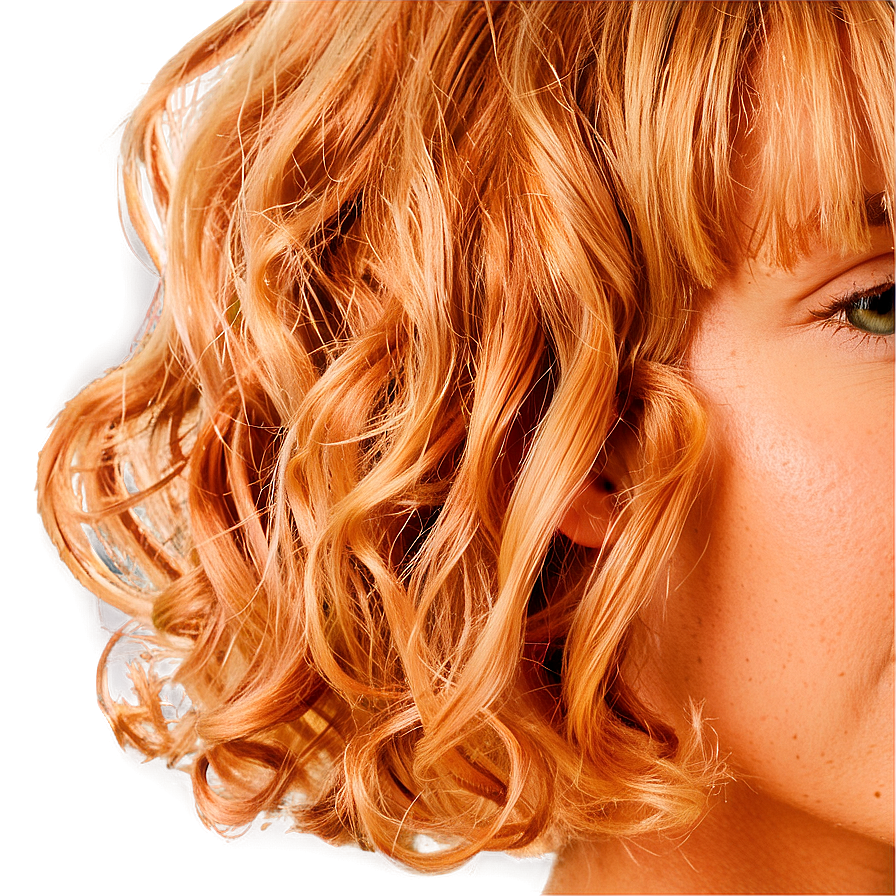 Curly Hair Bob Cut Png 05242024 PNG image