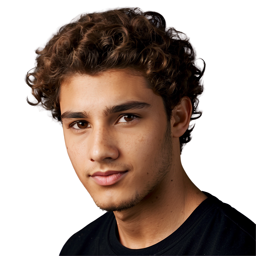 Curly Hair Boy Png Atw28 PNG image