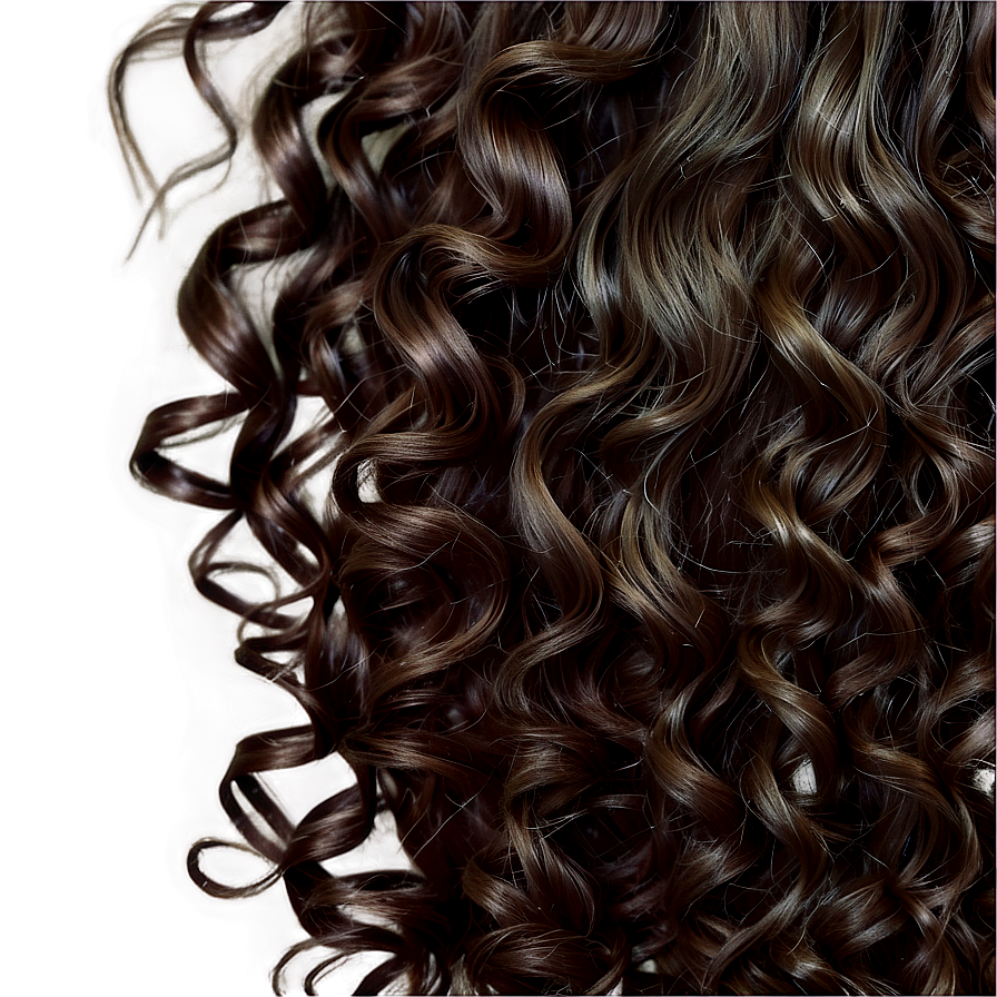 Curly Hair Detail Closeup Png Nks PNG image