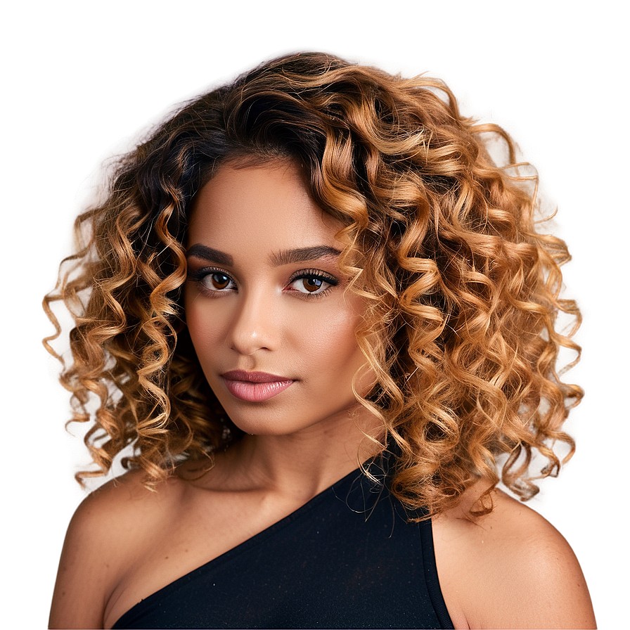 Curly Hair Detail Closeup Png Rjb62 PNG image