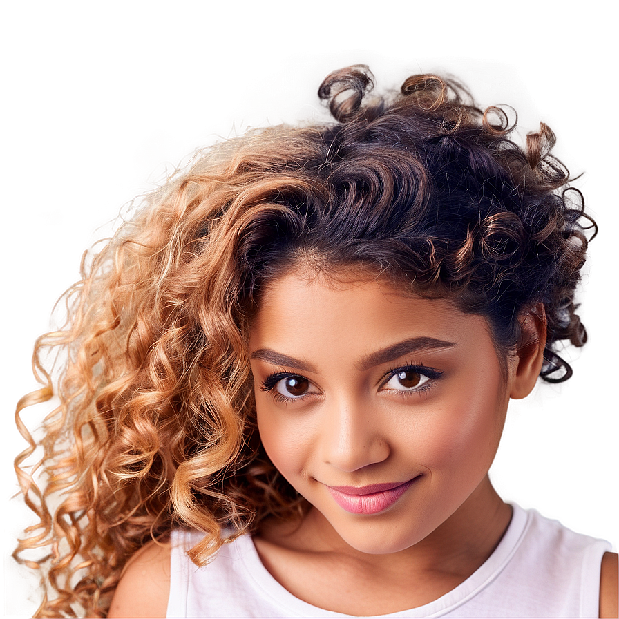 Curly Hair Frizz Control Png 05242024 PNG image