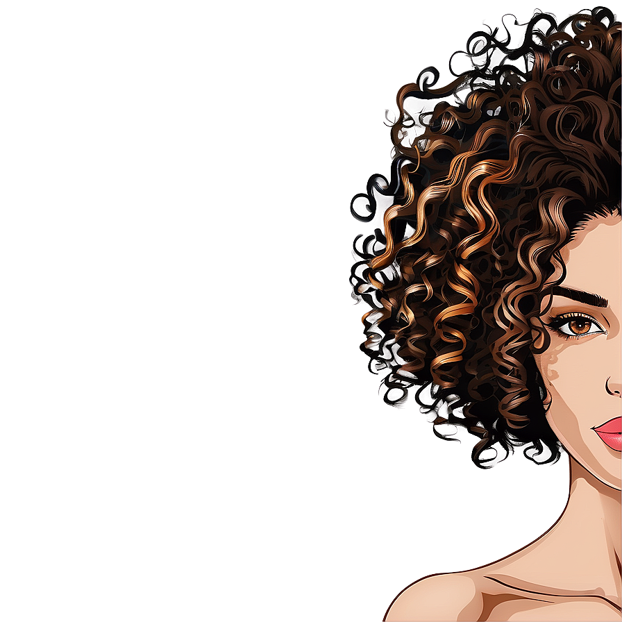 Curly Hair Highlights Png Sdc PNG image