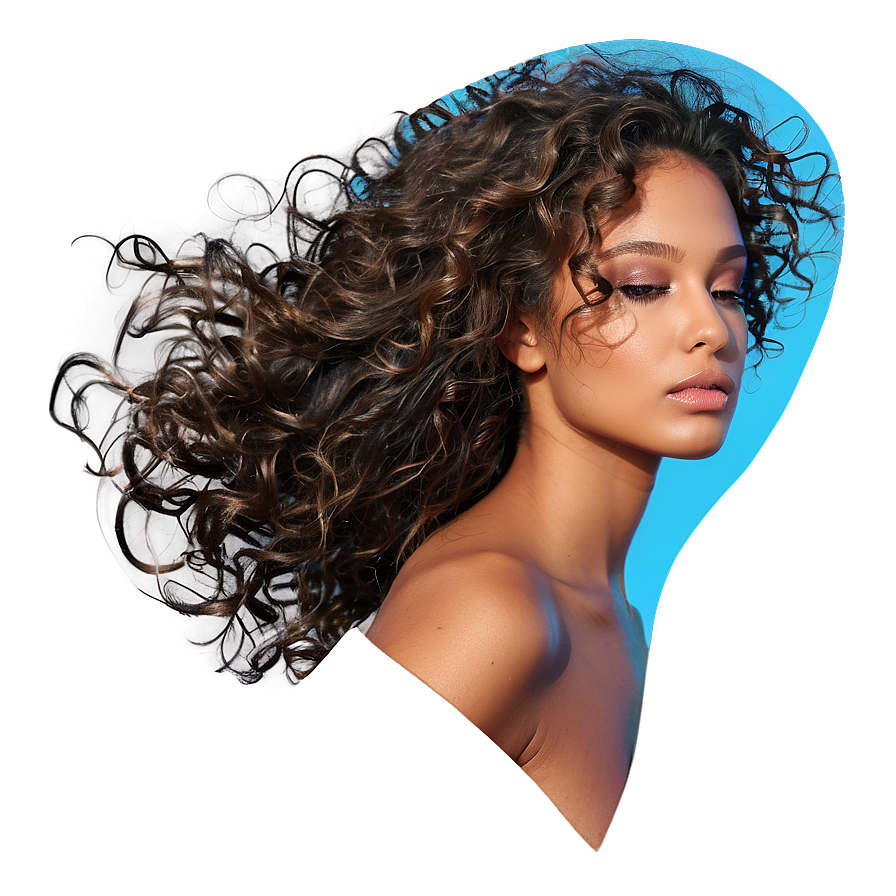 Curly Hair In Wind Png 25 PNG image