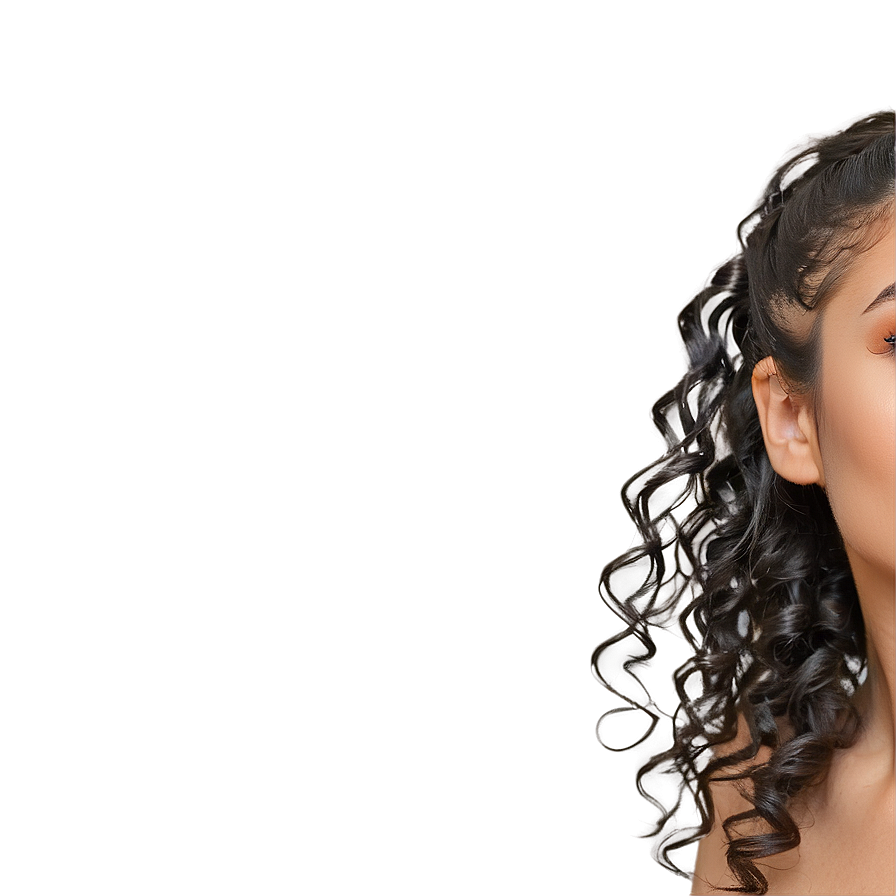 Curly Hair Ponytail Swing Png 49 PNG image