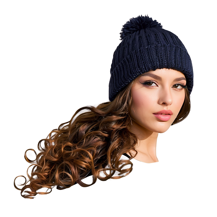 Curly Hair Winter Hat Png Fpi13 PNG image