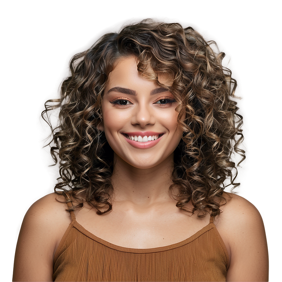 Curly Perm Hair Guide Png Axl95 PNG image