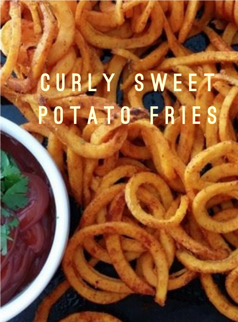 Curly Sweet Potato Fries PNG image