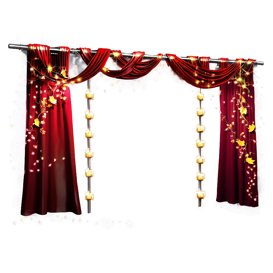 Curtain String Lights Png 05252024 PNG image