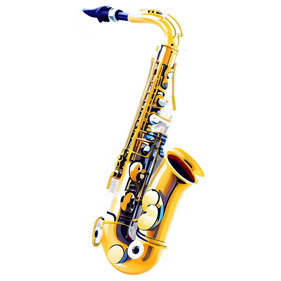 Curved Alto Saxophone Png 5 PNG image