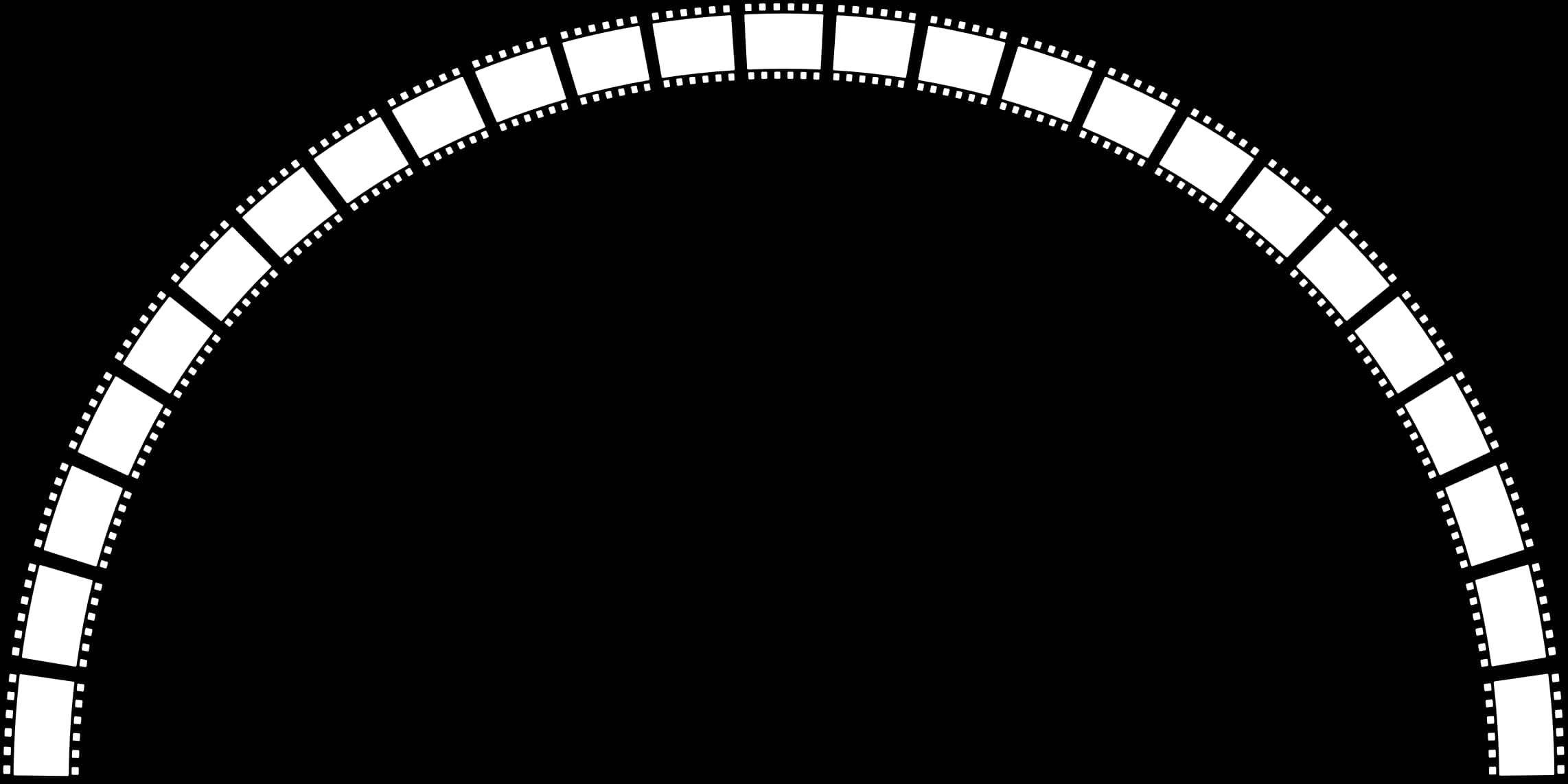 Curved Film Strip Vector PNG image
