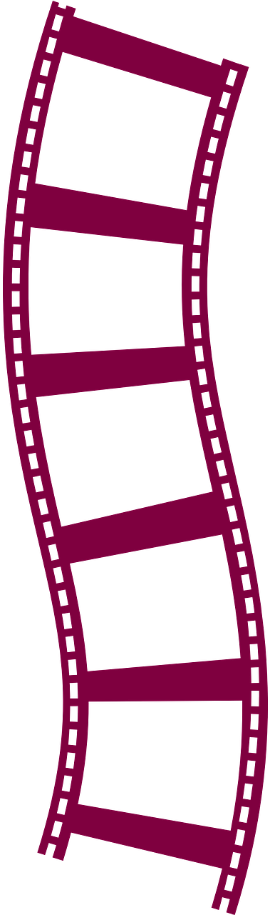 Curved Filmstrip Graphic PNG image