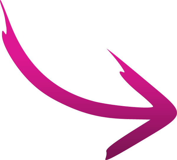 Curved Pink Arrow PNG image