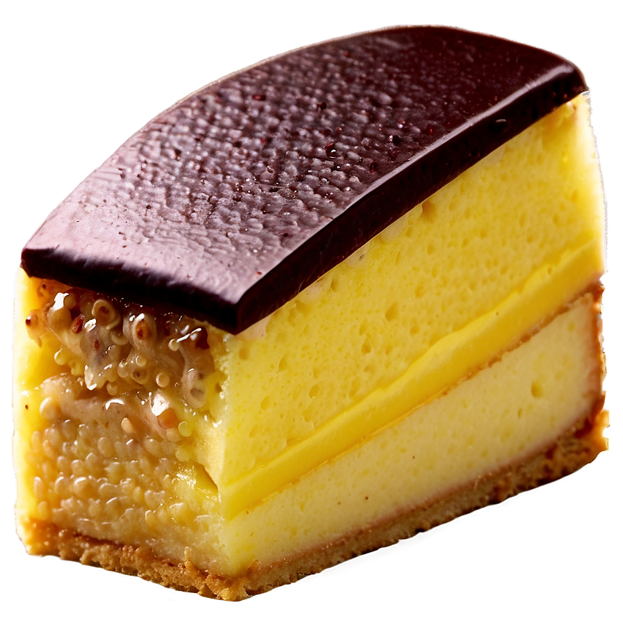 Custard Cake Slice Png 72 PNG image