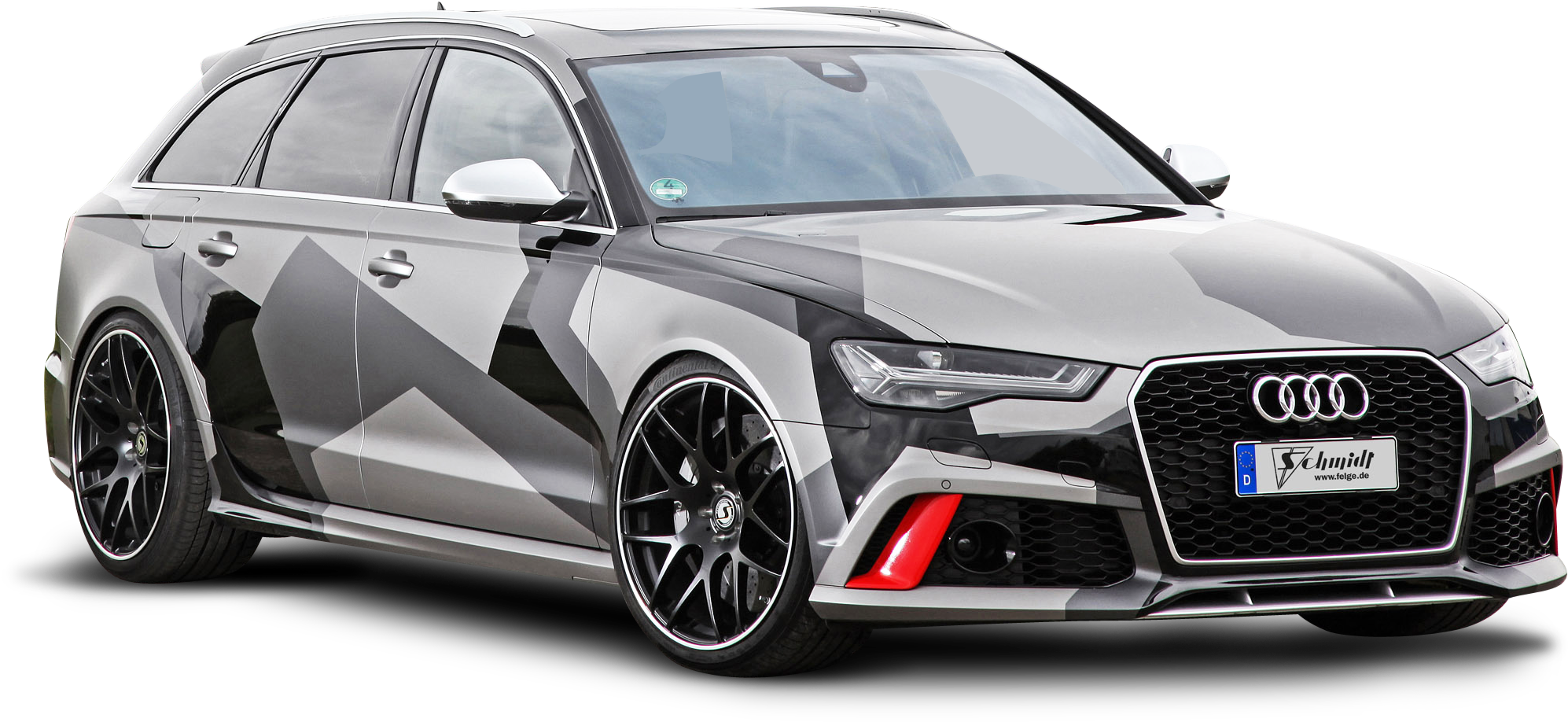 Custom Audi R S6 Avant Side View PNG image