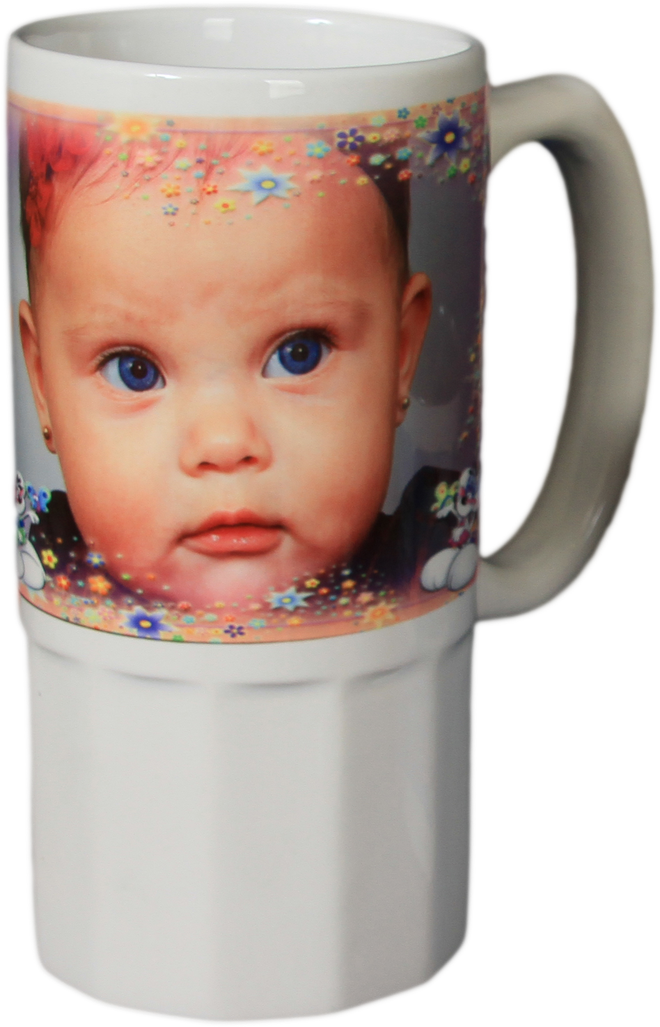 Custom Baby Photo Coffee Mug PNG image