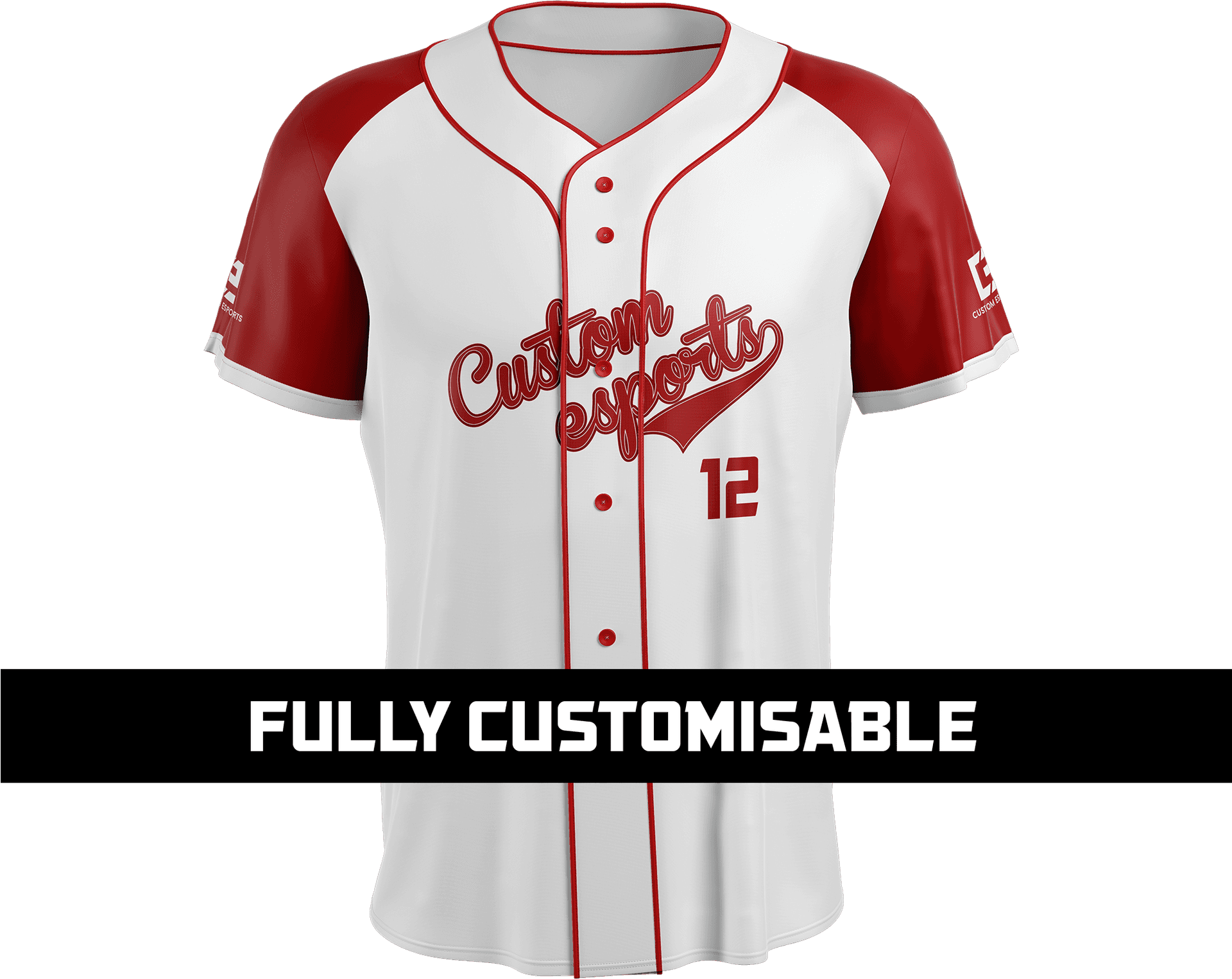 Custom Baseball Jersey Design PNG image