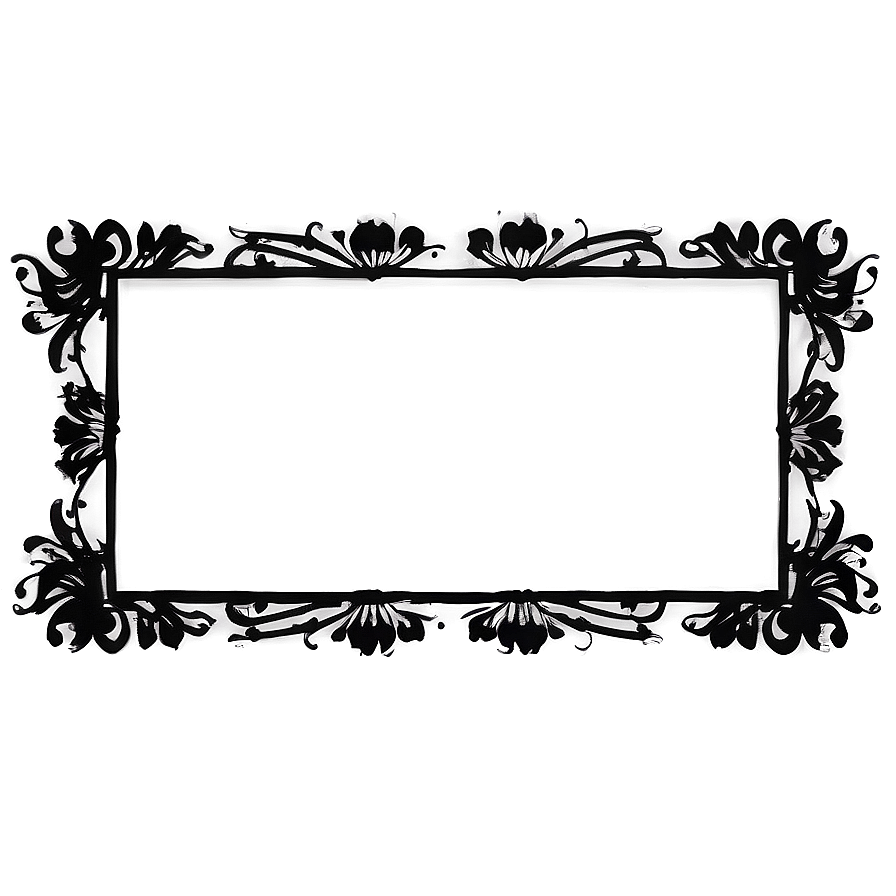 Custom Black Border For Pictures Png Frp89 PNG image