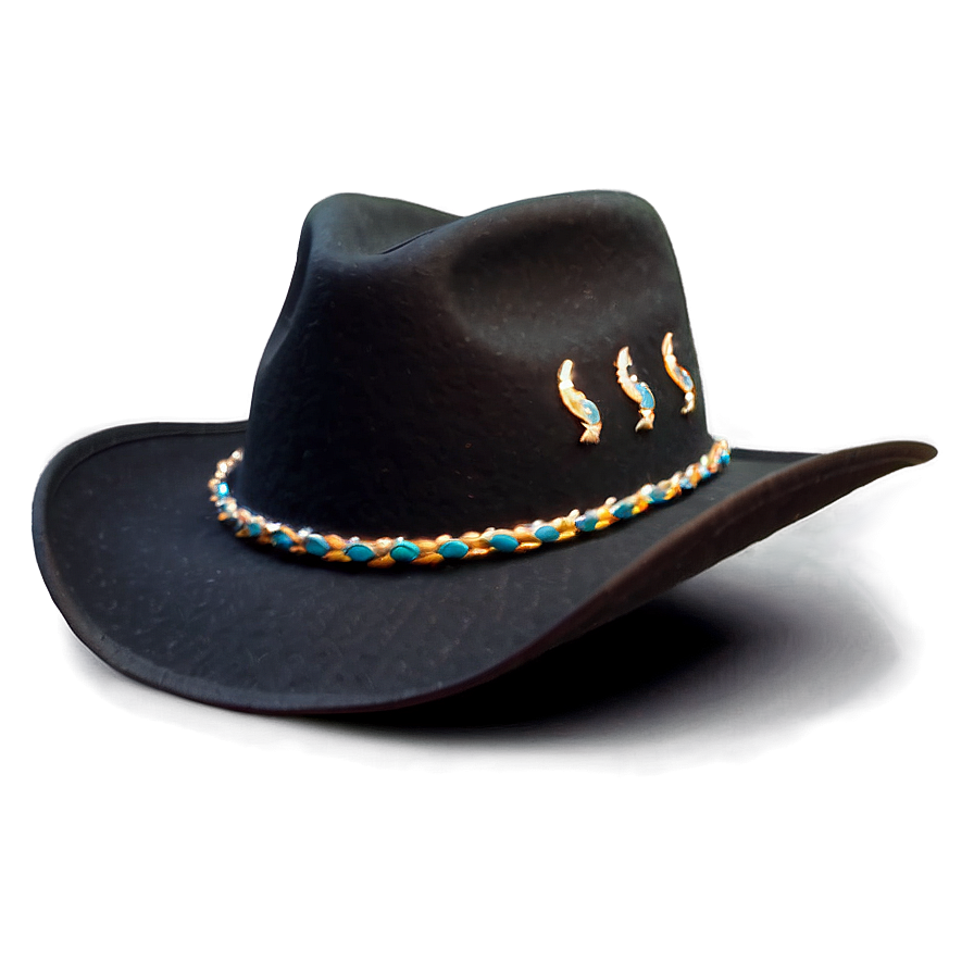 Custom Black Cowboy Hat Png 06212024 PNG image