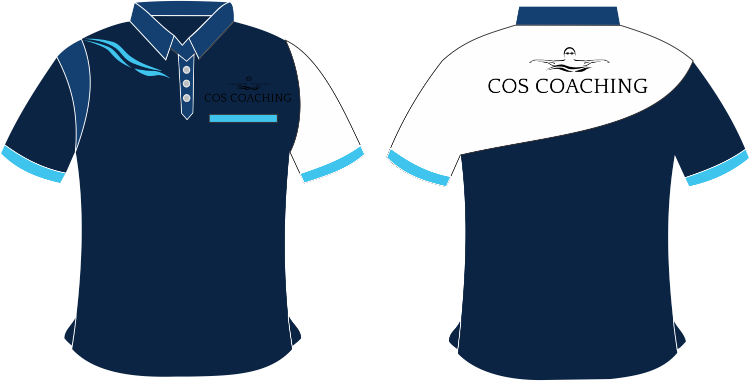 Custom Blue Polo Shirt Design C O S Coaching PNG image