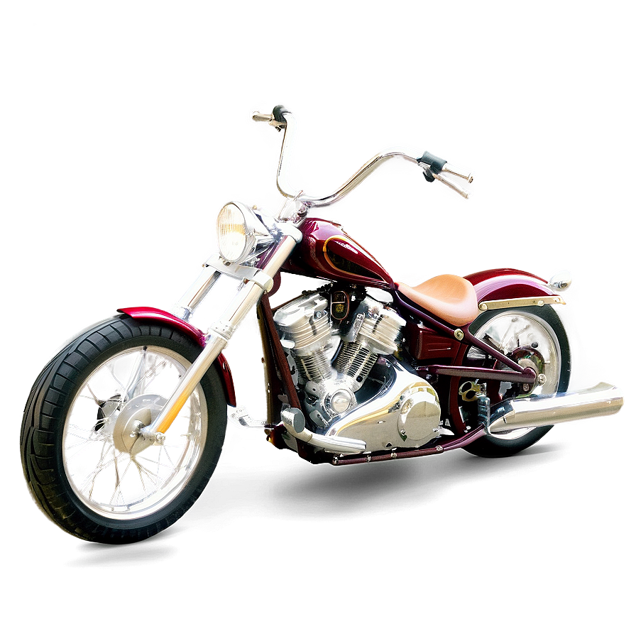 Custom Chopper Motorcycle Png Kug PNG image