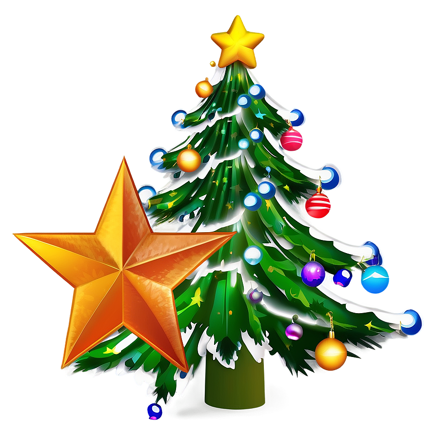 Custom Christmas Tree Star Png Jht PNG image