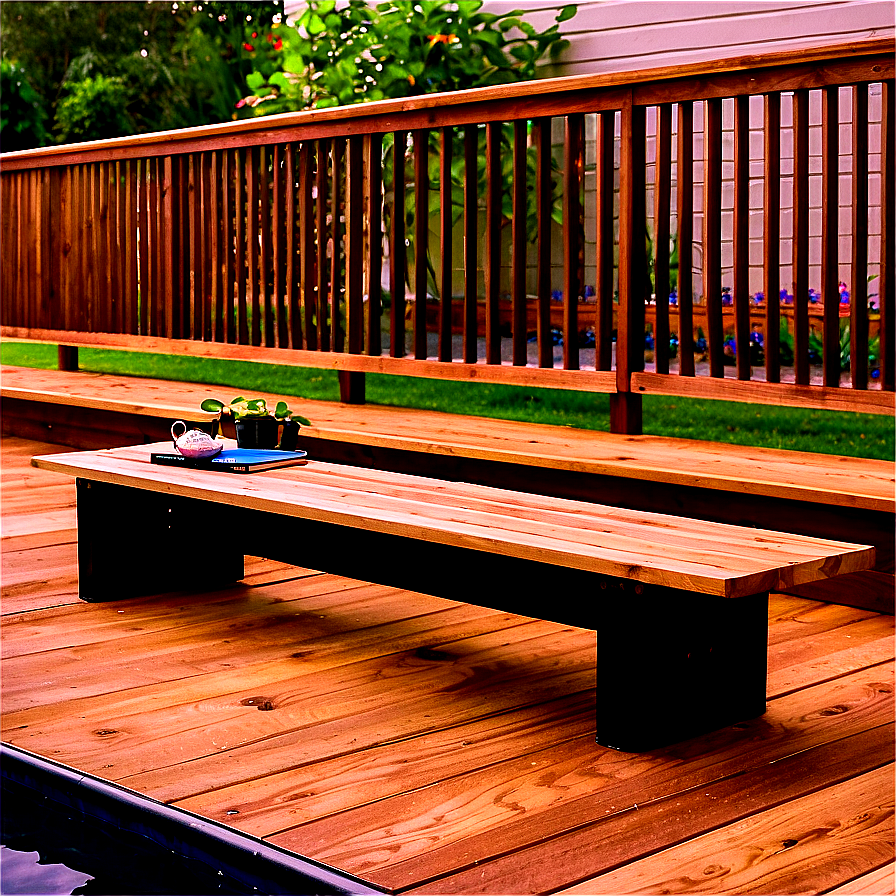 Custom Deck Bench Ideas Png 8 PNG image