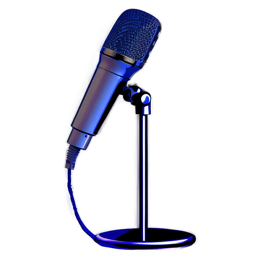 Custom Design Microphone On Stand Png Fwp58 PNG image