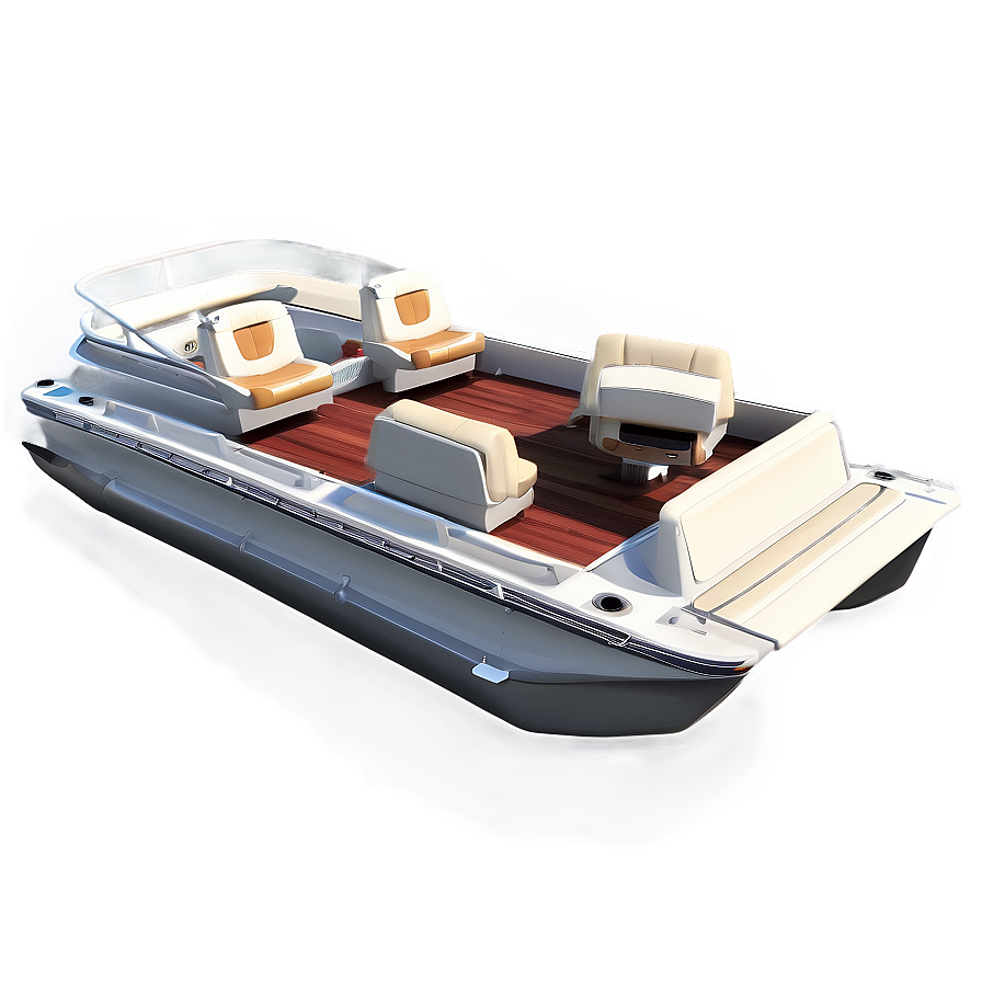 Custom Designed Pontoon Boat Png 06292024 PNG image