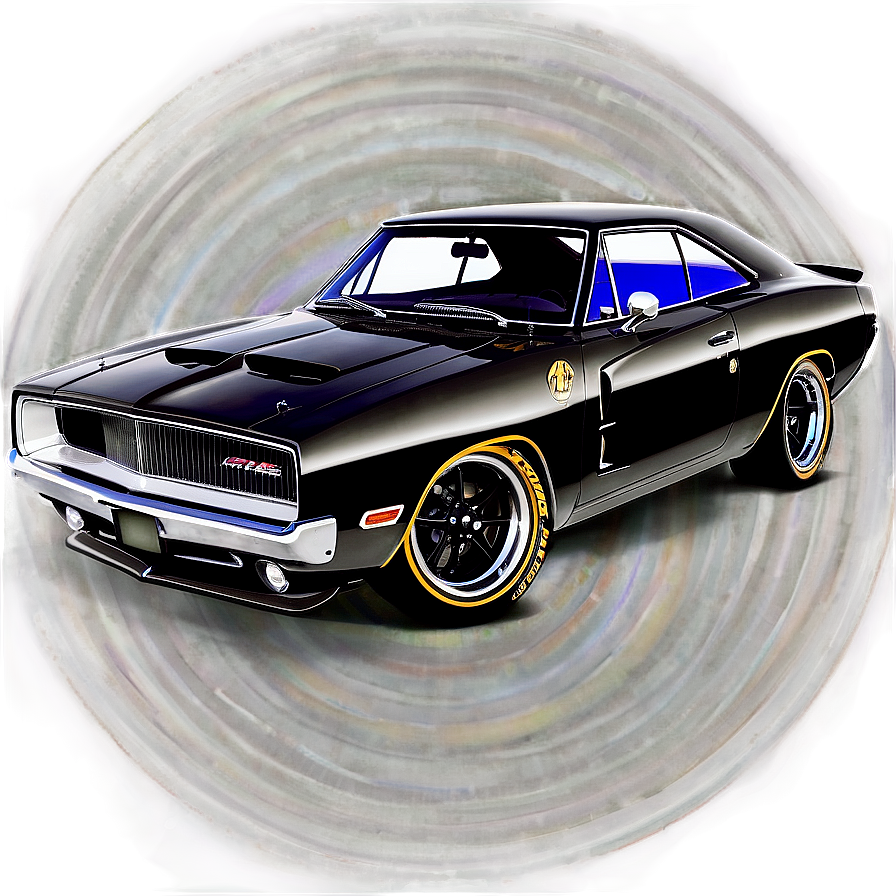 Custom Dodge Charger Artwork Png 06122024 PNG image