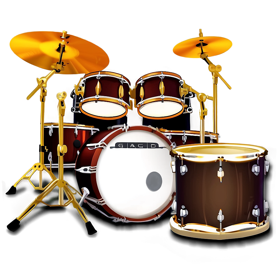 Custom Drum Kit Artwork Png Gac16 PNG image