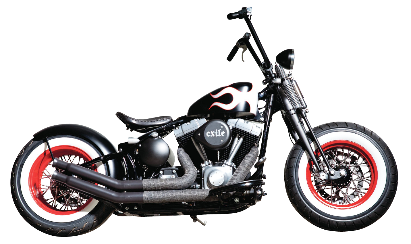 Custom Exile Harley Motorcycle PNG image