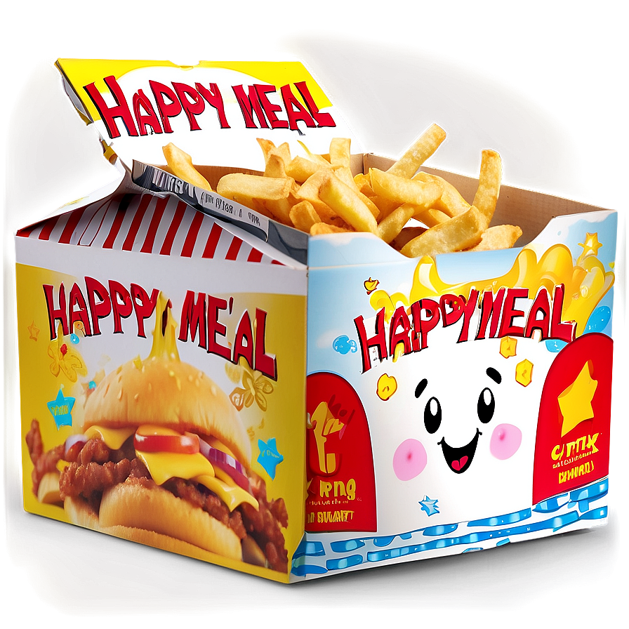 Custom Happy Meal Box Graphics Png 06212024 PNG image