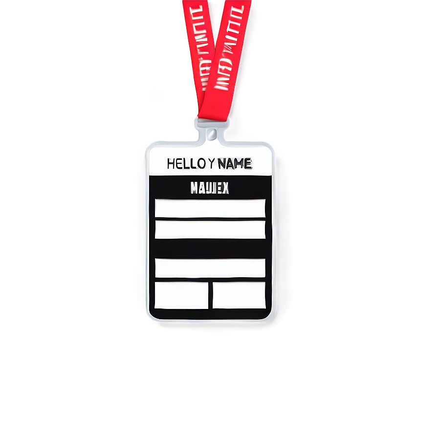 Custom Hello My Name Is Event Badge Png 76 PNG image