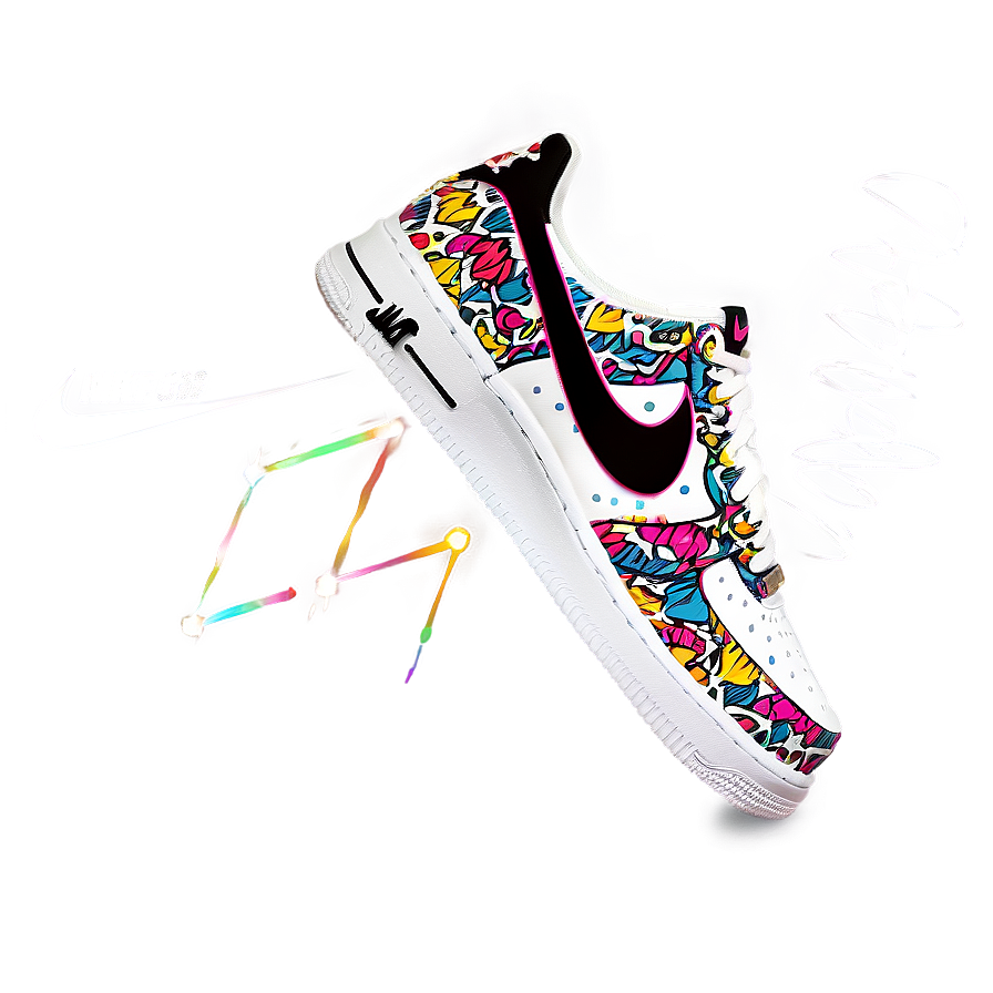 Custom Nike Air Force 1 Design Png 06262024 PNG image