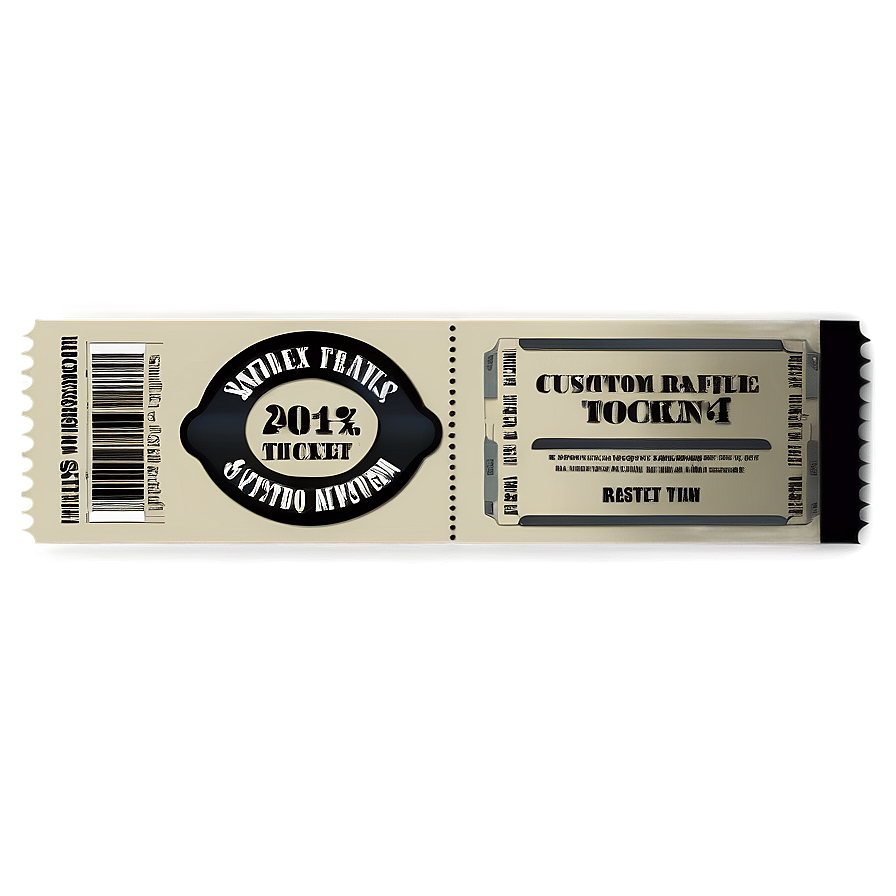 Custom Raffle Ticket Png Dqk7 PNG image