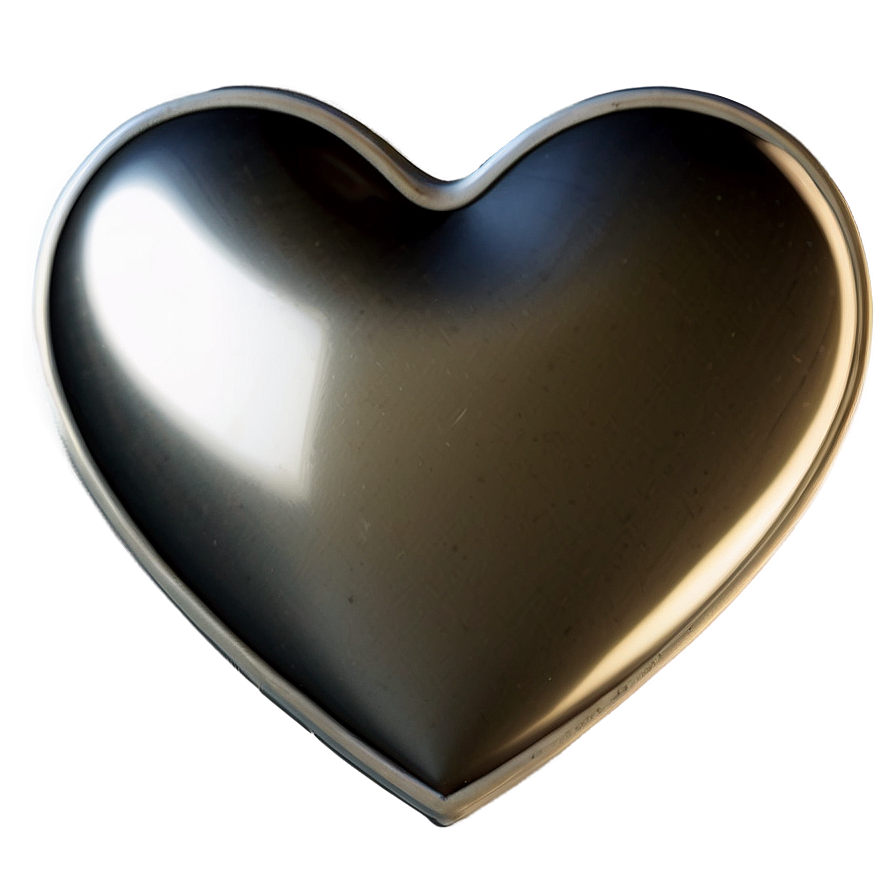 Custom Silver Heart Png 06282024 PNG image