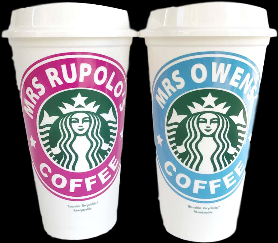 Custom Starbucks Cups Personalized PNG image