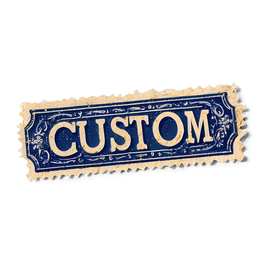 Custom Vintage Stamp Png 90 PNG image