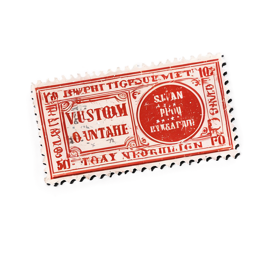 Custom Vintage Stamp Png Rfs PNG image