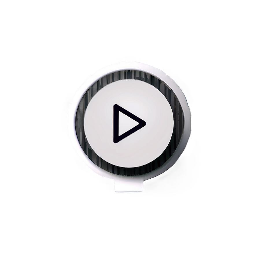 Custom White Play Button Png Oww PNG image