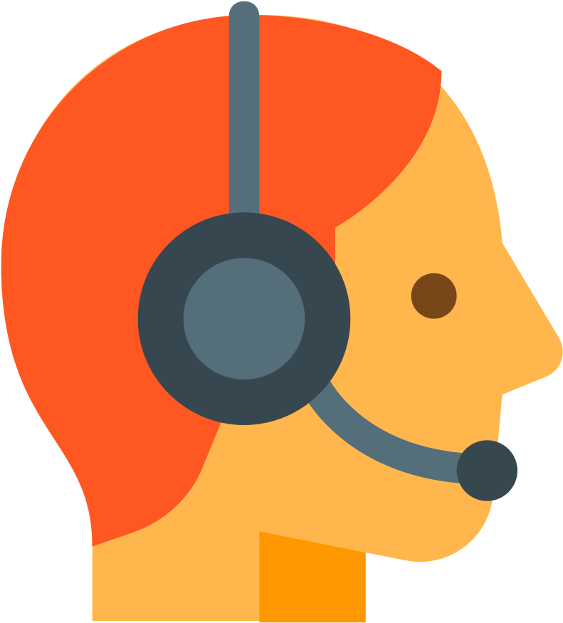 Customer Support Headset Icon PNG image