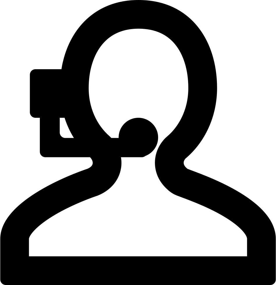 Customer Support Headset Icon PNG image