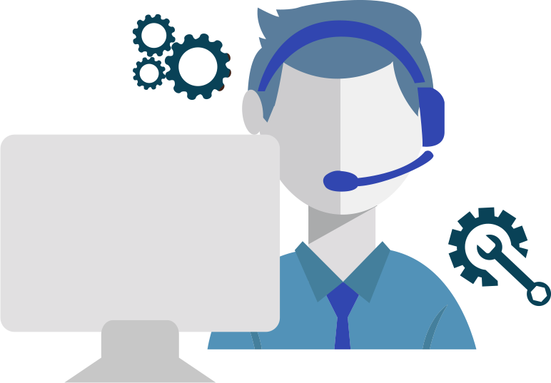 Customer Support Representative Vector PNG image