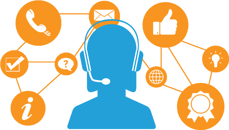 Customer Support Services Infographic PNG image