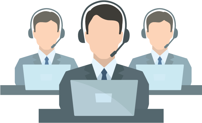 Customer Support Team Vector PNG image